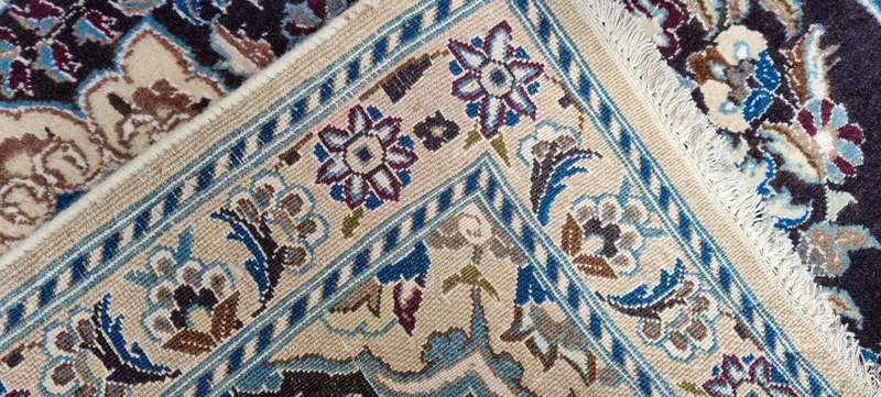 Persian Nain Carpet 424cm x 92cm Hand Knotted