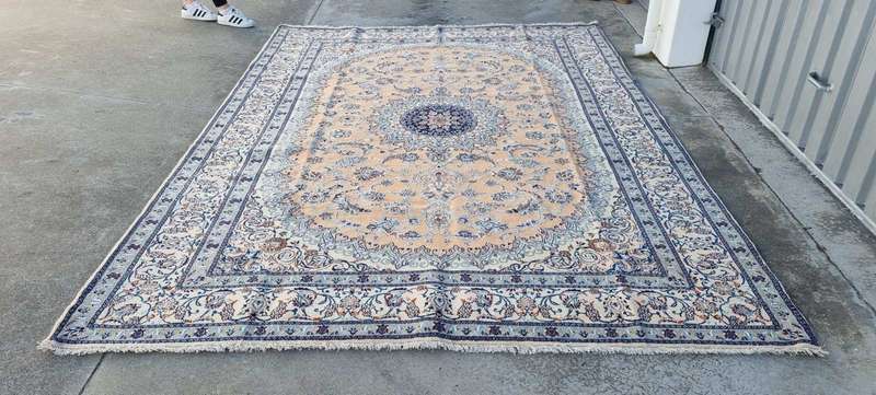 Very Fine Persian Nain Carpet 350cm x 250cm Hand Knotted