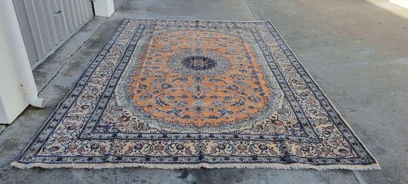 Very Fine Persian Nain Carpet 350cm x 250cm Hand Knotted