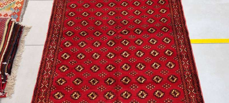 Persian Turkaman Carpet 274cm x 146cm Hand Knotted