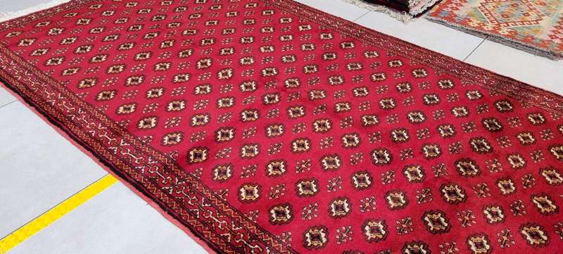 Persian Turkaman Carpet 274cm x 146cm Hand Knotted