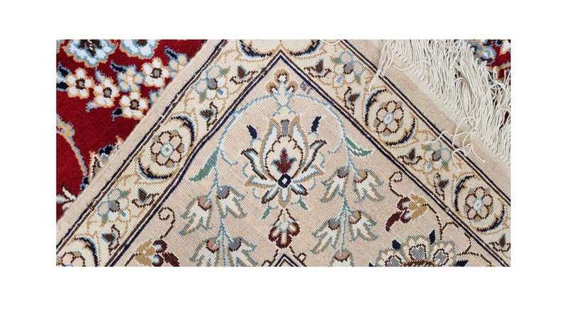 Persian Naien Carpet 254cm x 160cm Hand knotted