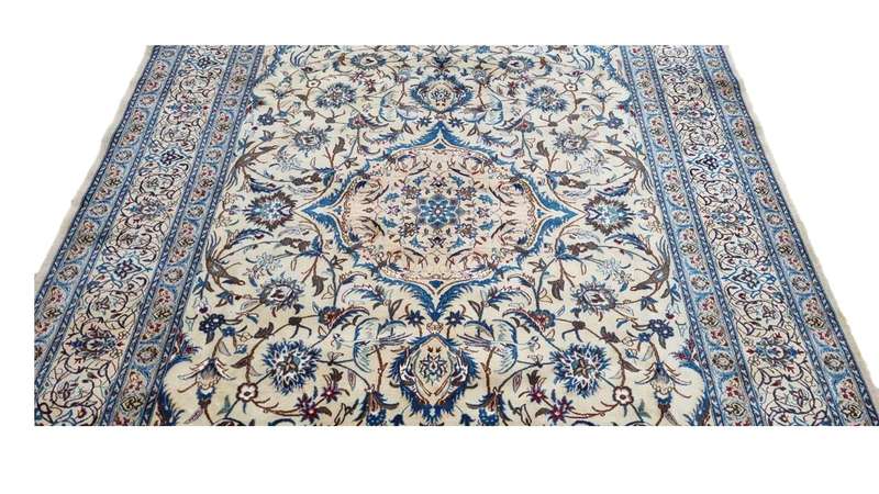 Very Fine Persian Nain Carpet 346cm x 251cm Hand Knotted