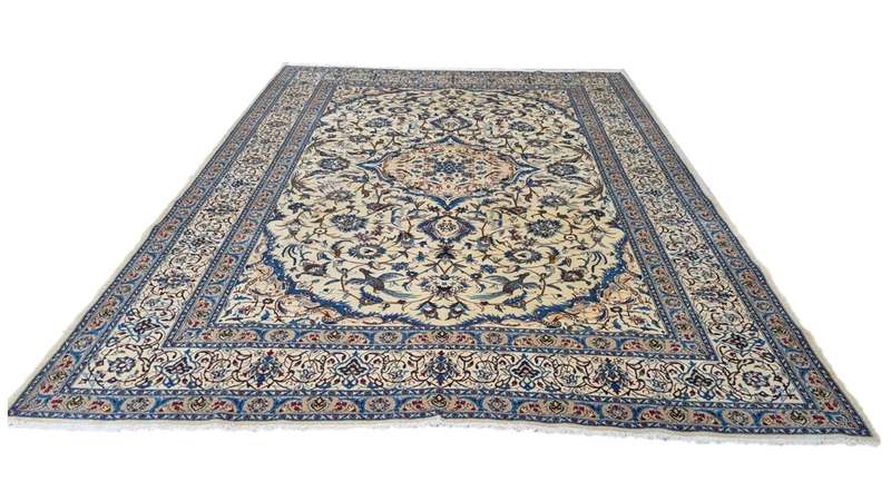 Very Fine Persian Nain Carpet 346cm x 251cm Hand Knotted