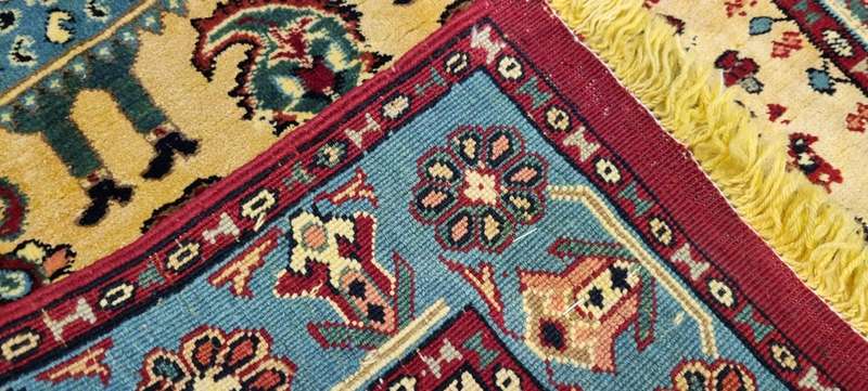 Very Fine Persian Khorasan Carpet 90cm x 66cm Hand Knotted