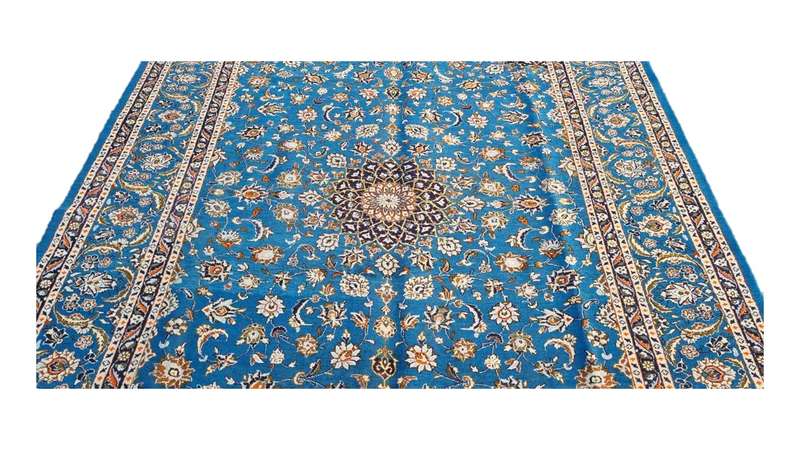 Persian Mashhad Carpet - 328cm x 253cm Hand-Knotted