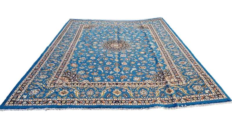 Persian Mashhad Carpet - 328cm x 253cm Hand-Knotted
