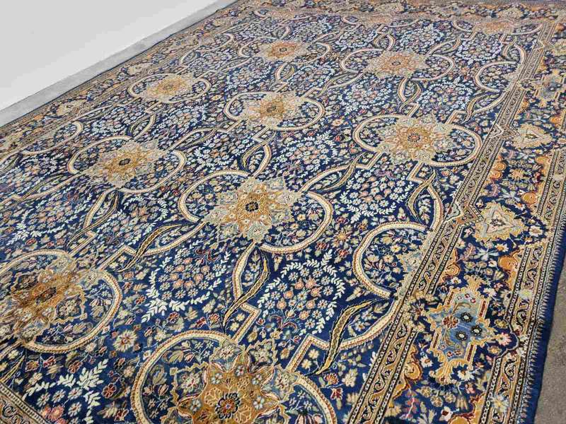 Very Fine Persian Moud Carpet 397cm x 287cm Hand Knotted
