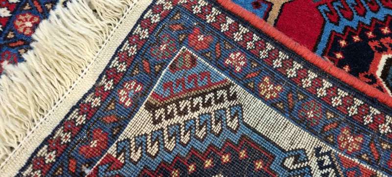 Very Fine Persian Yalemeh Carpet 100cm x 60cm Hand Knotted