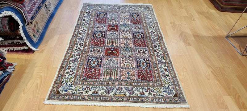Persian Moud Carpet 155cm x 94cm Hand Knotted