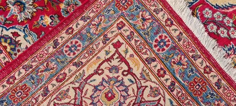 Incredibly High Quality Persian Keshan Carpet 417cm x 260cm Hand Knotted