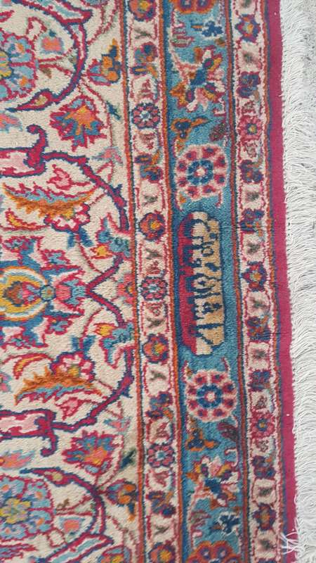 Incredibly High Quality Persian Keshan Carpet 417cm x 260cm Hand Knotted