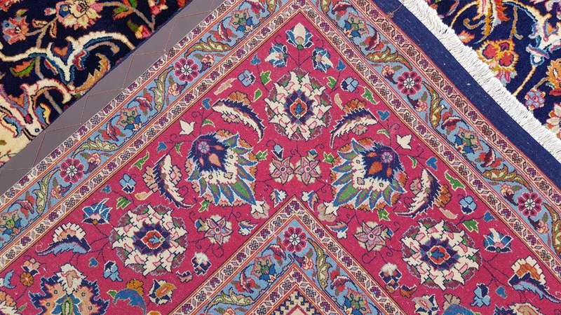 Incredibly High Quality Mashhad Carpet 377cm x 298cm Hand Knotted