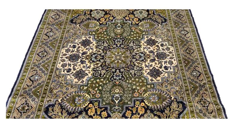 Very Fine Persian Qum Carpet 320cm x 205cm Hand Knotted