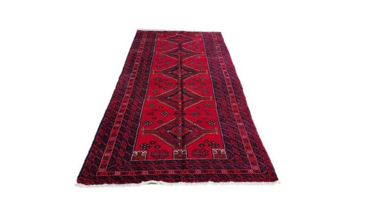 Persian Kurdi Carpet 290cm x 120cm Hand Knotted