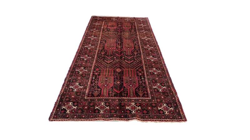 Persian Kurdi Carpet 287cm x 120cm Hand Knotted