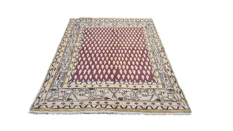 Persian Gabbeh Carpet 222cm x 153cm Hand Knotted