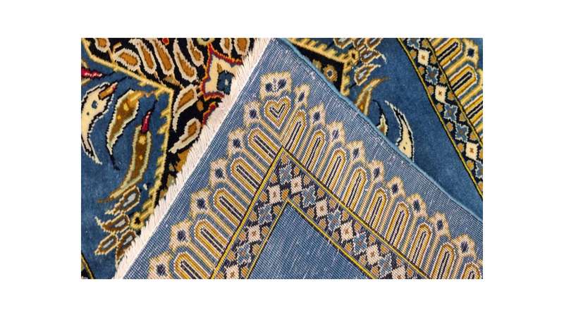 Very Fine Persian Kashan Carpet 96cm x 60cm Hand Knotted