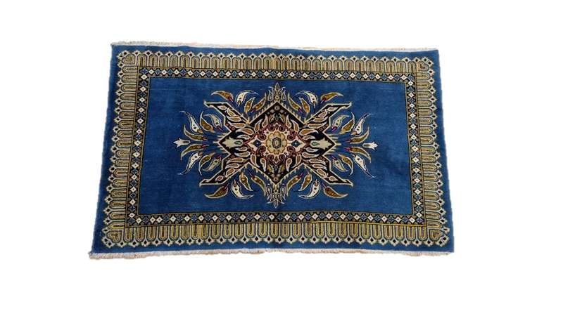 Very Fine Persian Kashan Carpet 96cm x 60cm Hand Knotted