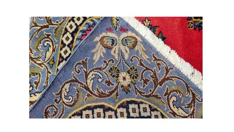 Very Fine Persian Kashan Carpet 103cm x 65cm Hand Knotted