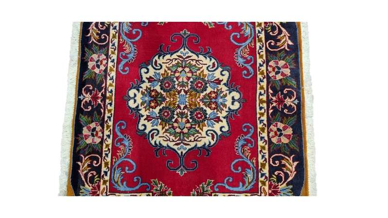Very Fine Persian Kashan Carpet 97cm x 71cm Hand Knotted