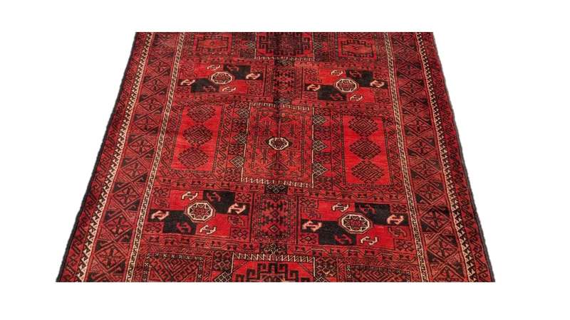 Persian Kurdi Carpet 248cm x 140cm Hand Knotted