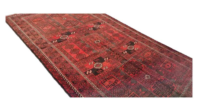 Persian Kurdi Carpet 248cm x 140cm Hand Knotted