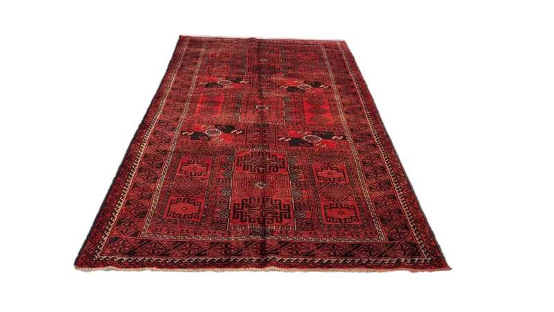 Persian Kurdi Carpet 248cm x 140cm Hand Knotted