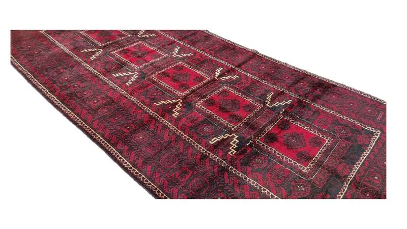 Persian Kurdi Carpet 284cm x 150cm Hand Knotted