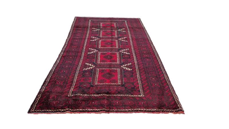 Persian Kurdi Carpet 284cm x 150cm Hand Knotted