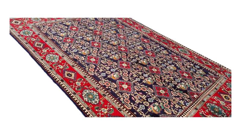Very Fine Persian Qashqai Carpet 298cm x 198cm Hand Knotted