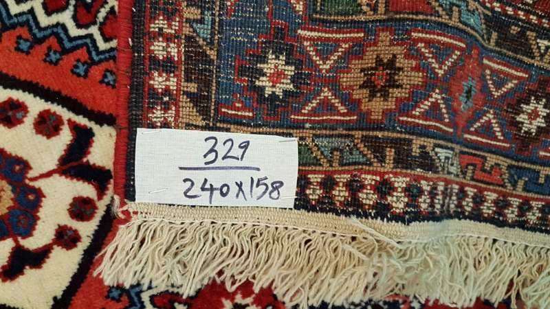 Persian Yalemeh Carpet 240cm x 158cm Hand Knotted
