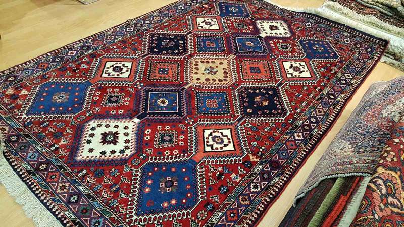 Persian Yalemeh Carpet 240cm x 158cm Hand Knotted
