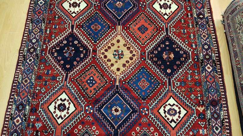 Persian Yalemeh Carpet 240cm x 158cm Hand Knotted