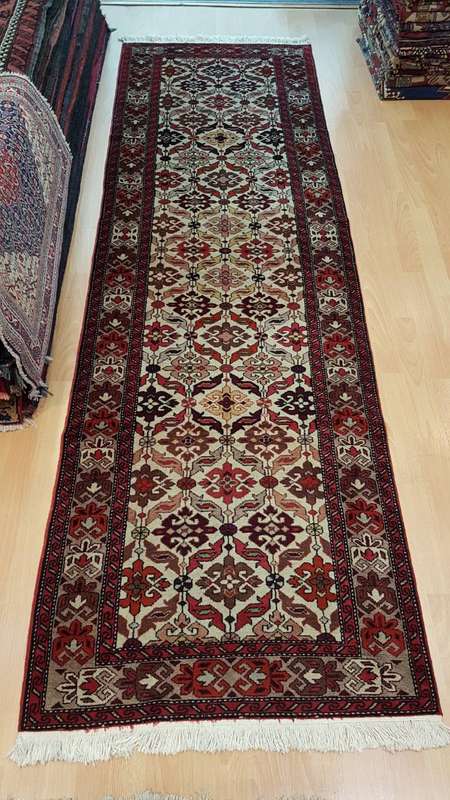 Very Fine Persian Hamadan Carpet 265cm x 80cm Hand Knotted