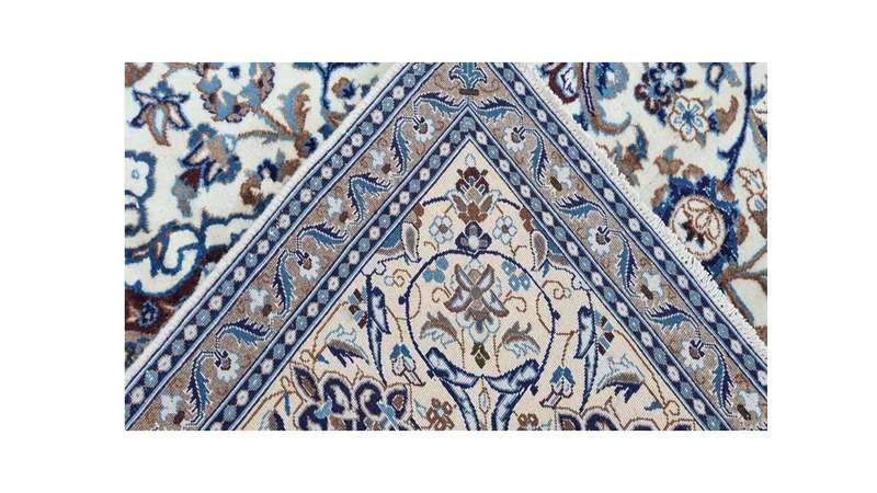 Persian Nain Carpet 407cm x 290cm Hand Knotted