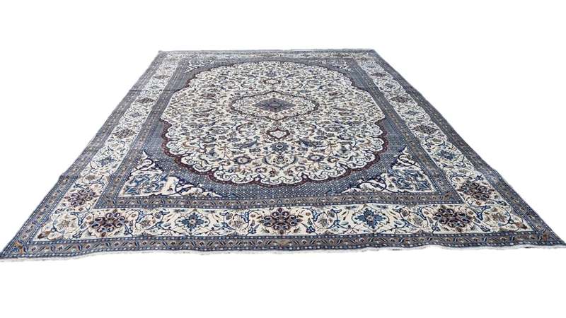 Persian Nain Carpet 407cm x 290cm Hand Knotted