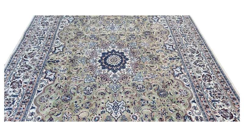 Persian Nain Carpet 410cm x 285cm Hand Knotted