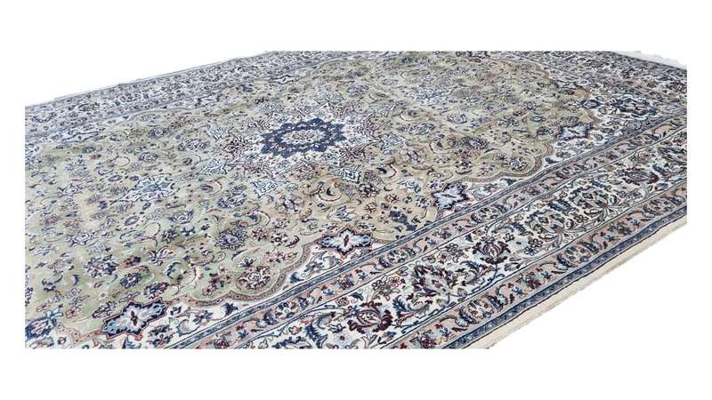 Persian Nain Carpet 410cm x 285cm Hand Knotted