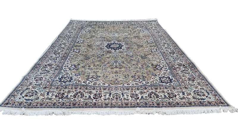 Persian Nain Carpet 410cm x 285cm Hand Knotted