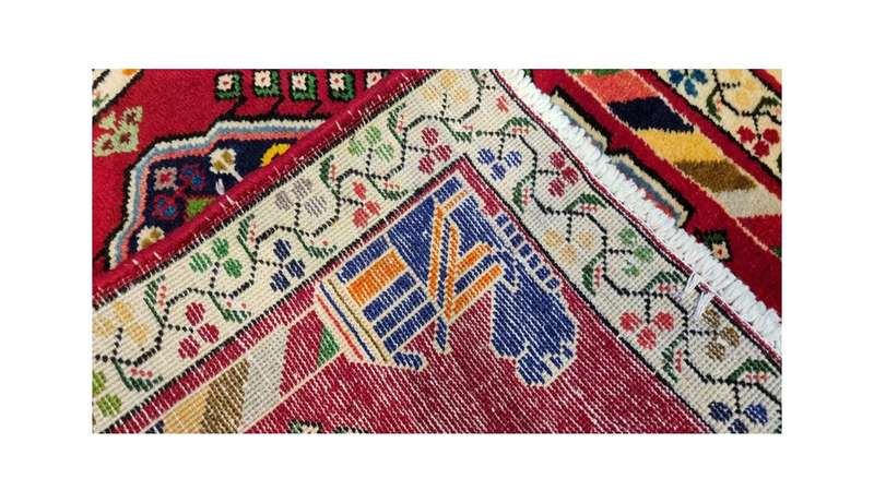 Very Fine Persian Qashqai Carpet 60cm x 60cm Hand Knotted