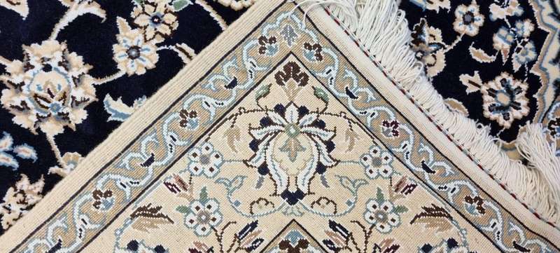 Very Fine Persian Nain Carpet 200cm x 130cm Hand Knotted