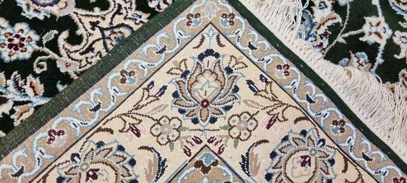 Very Fine Persian Nain Carpet 206cm x 130cm Hand Knotted