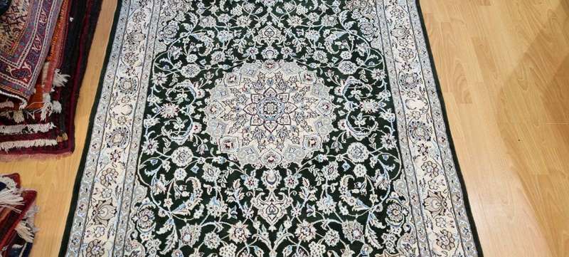 Very Fine Persian Nain Carpet 206cm x 130cm Hand Knotted