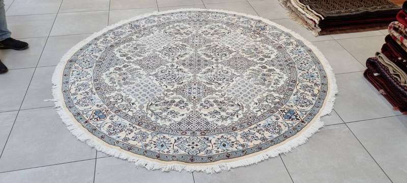 Very Fine Persian Nain Carpet 244cm x 244cm Hand Knotted