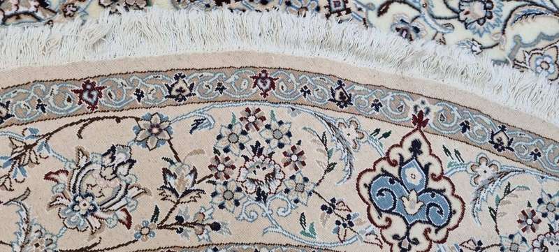 Very Fine Persian Nain Carpet 244cm x 244cm Hand Knotted