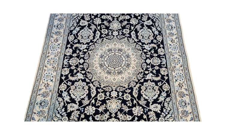 Very Fine Persian Nain Carpet 200cm x 130cm Hand Knotted