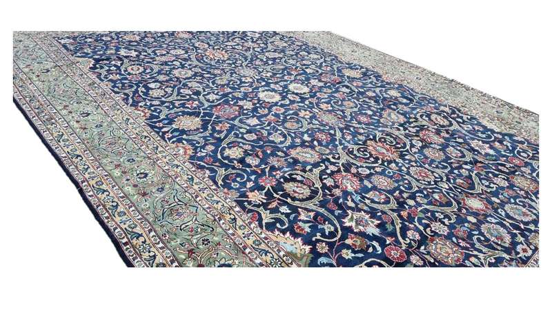 Very Fine Persian Qum Carpet 450cm x 295cm Hand Knotted