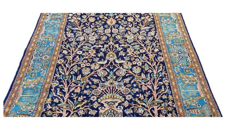 Very Fine Persian Qum Carpet 310cm x 205cm Hand Knotted