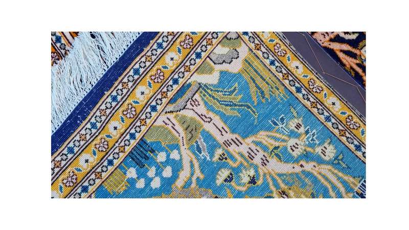 Very Fine Persian Qum Carpet 310cm x 205cm Hand Knotted